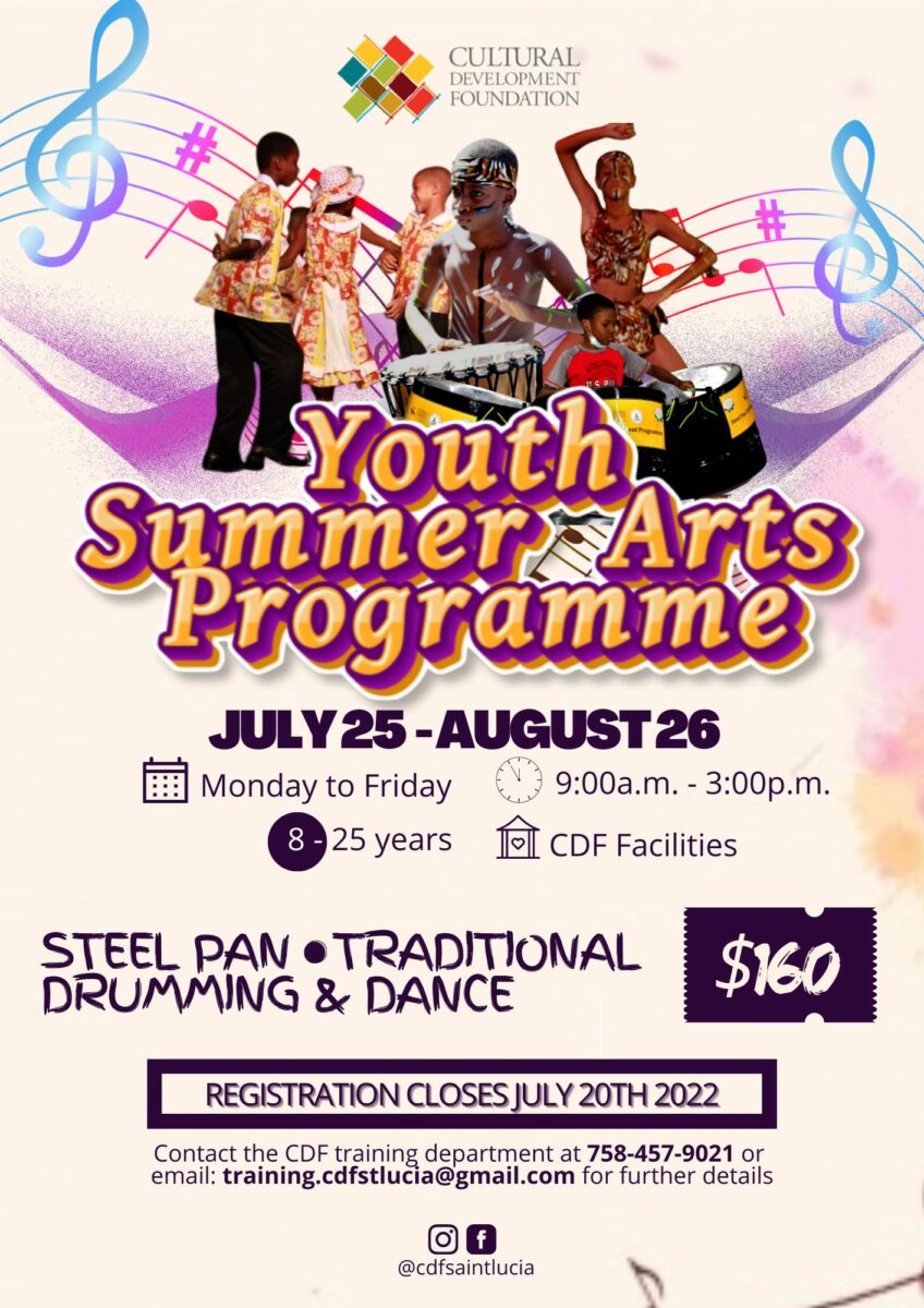 Read more about the article Registration opens for our YOUTH SUMMER ARTS PROGRAMME: JULY 25 – AUGUST 26 2022